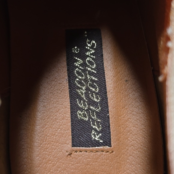 Beacon Reflections Women 11W Tan Ankle Booties Suede Leather Tassels Heels - Picture 9 of 10